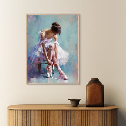 Ballerina with Soft Pink Shoes Fashion Home Decor Premium Quality Poster Print Choose Your Sizes - Bella Home Decor