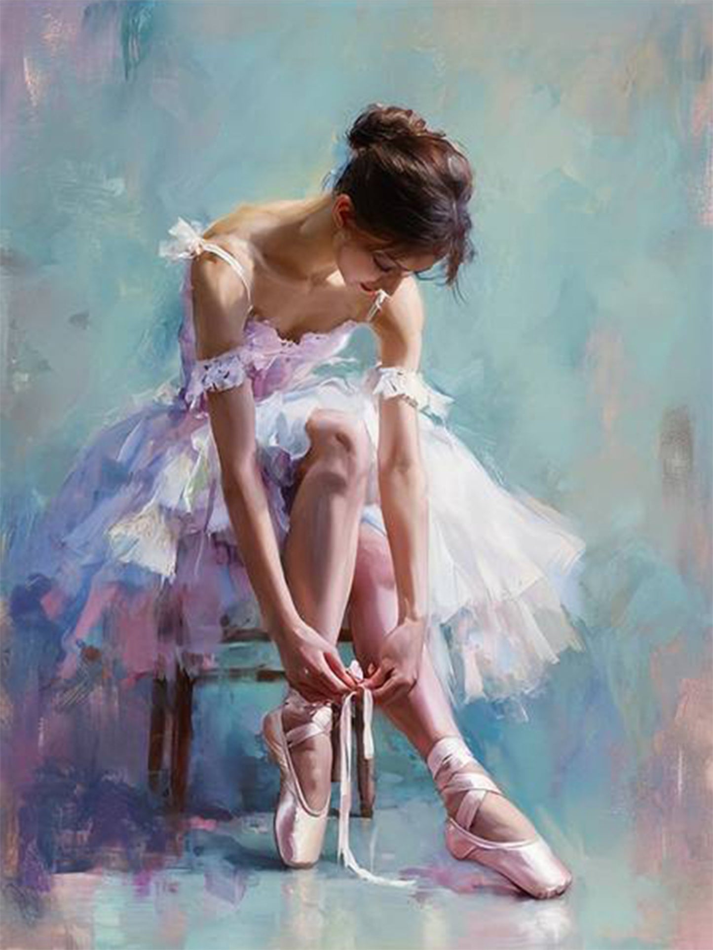 Ballerina with Soft Pink Shoes Fashion Home Decor Premium Quality Poster Print Choose Your Sizes - Bella Home Decor