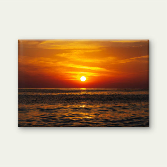 Ocean Sunset Orange Horizon Wall Art Decor 100% Australian Made - Bella Home Decor