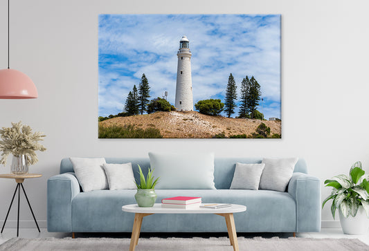 Historic Wadjemup Lighthouse Standing Atop Rottnest Island, Perth, Australia  Wall Art Decor 100% Australian Made