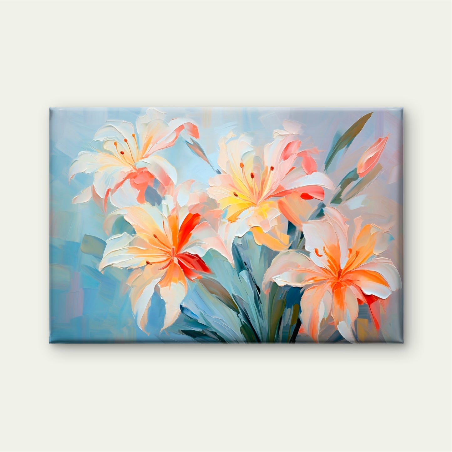 Textured Lily Flower Bloom Wall Art Decor 100% Australian Made - Bella Home Decor