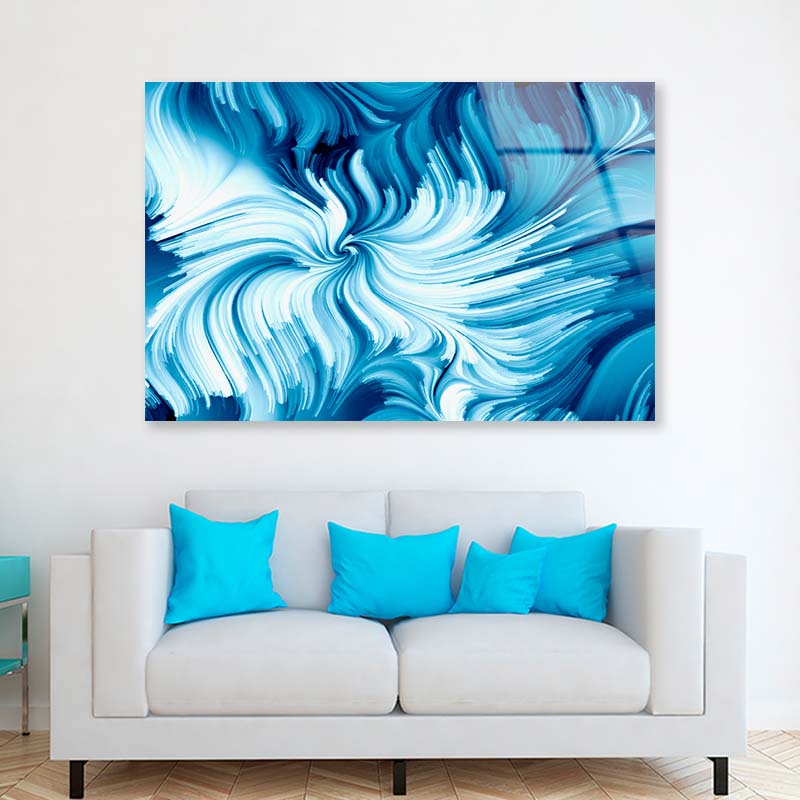 Advance of Paint Flow Acrylic Glass Print Tempered Glass Wall Art 100% Made in Australia Ready to Hang