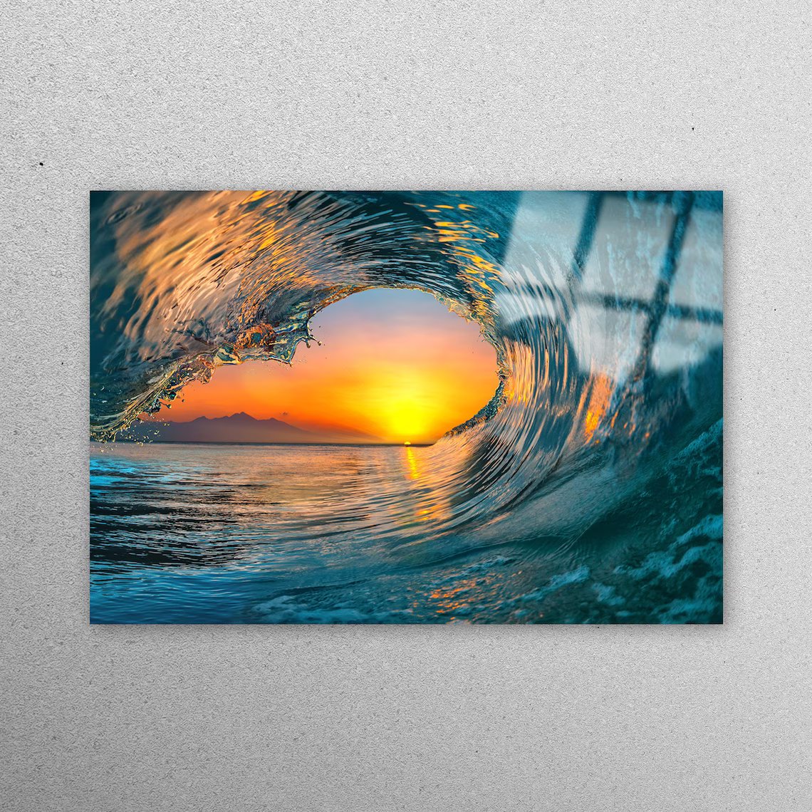 Ocean Surfer Wave Acrylic Glass Print Tempered Glass Wall Art 100% Made in Australia Ready to Hang