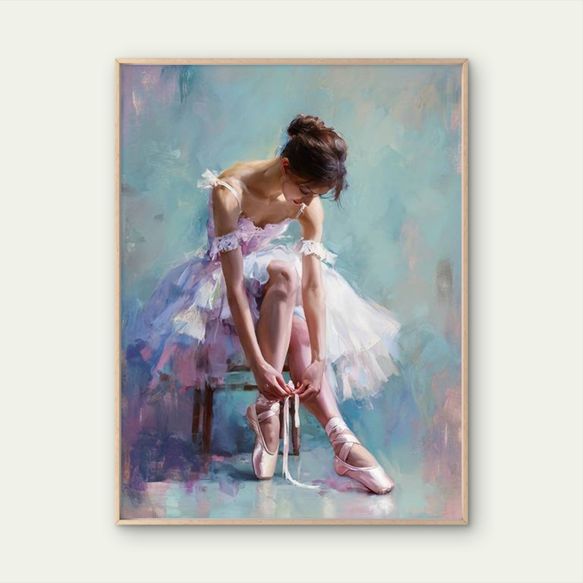 Ballerina with Soft Pink Shoes Fashion Home Decor Premium Quality Poster Print Choose Your Sizes - Bella Home Decor