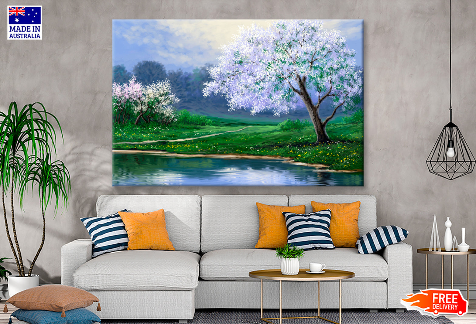 Spring Nature Trees Oil Painting Wall Art Limited Edition High Quality Print