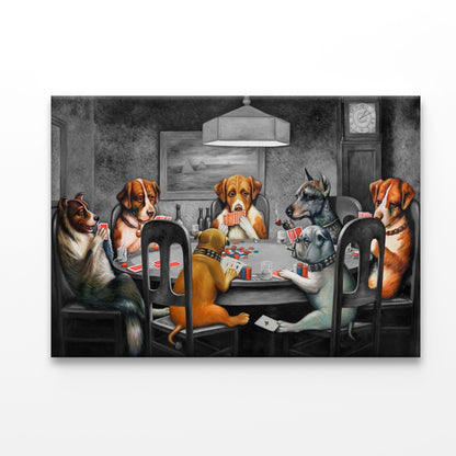 Dogs Playing Cards Acrylic Glass Print Tempered Glass Wall Art 100% Made in Australia Ready to Hang