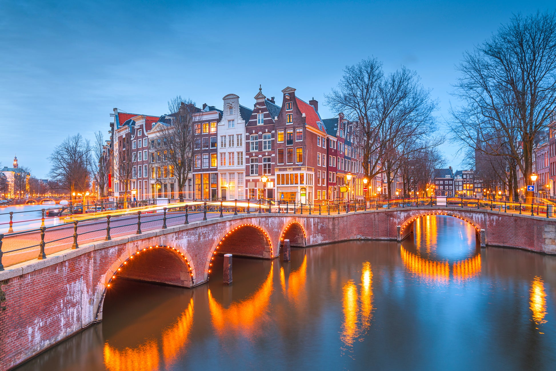 Dutch Canal Houses Amsterdam Netherlands Wall Art Decor 100% Australian Made - Bella Home Decor