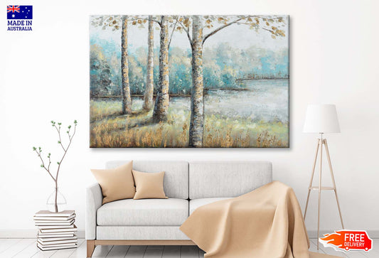 Abstract Autumn Tree & Forest Wall Art Limited Edition High Quality Print