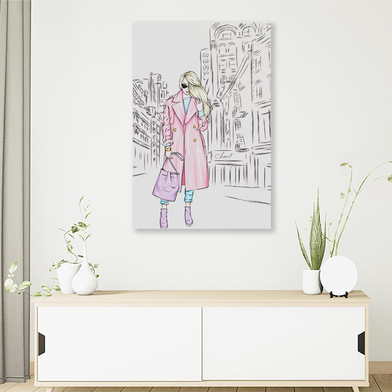 Lady Fashion Store 3D Design Acrylic Glass Print Tempered Glass Wall Art 100% Made in Australia Ready to Hang