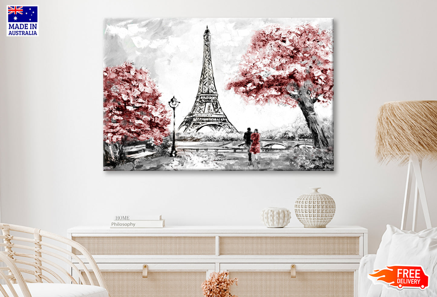 Street View of Paris Oil Painting Wall Art Limited Edition High Quality Print