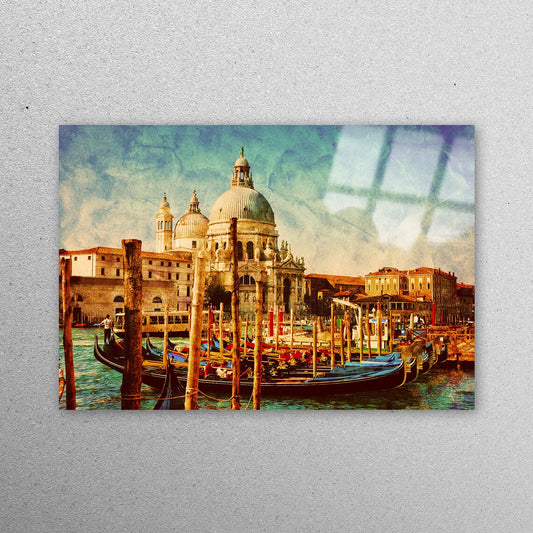 Venice Abstract Wall Art Acrylic Glass Print Tempered Glass Wall Art 100% Made in Australia Ready to Hang