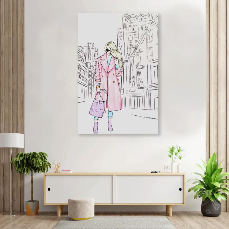 Lady Fashion Store 3D Design Acrylic Glass Print Tempered Glass Wall Art 100% Made in Australia Ready to Hang