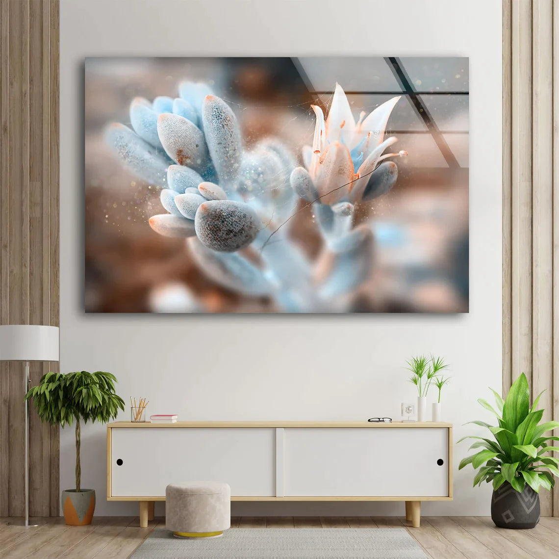 Flower View Photograph UV Direct Aluminum Print Australian Made Quality