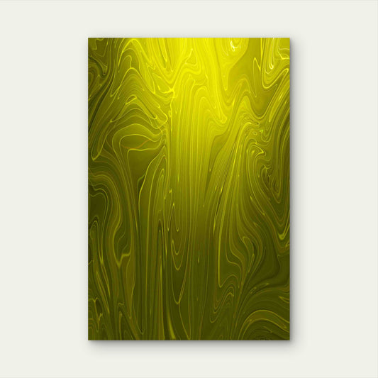 Yellow Liquid Marble Texture 60x90cm Metal Print Ready to Hang