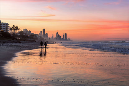 Gold Coast Queensland Sunset Wall Art Decor 100% Australian Made