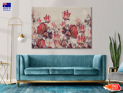 Art Painted Leaves and Water Lilies Print 100% Australian Made - Bella Home Decor