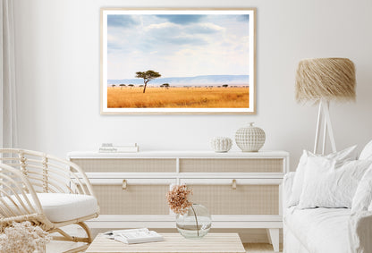 Kenya Open Field with Elephants Home Decor Premium Quality Poster Print Choose Your Sizes