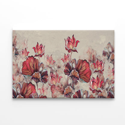 Art Painted Leaves and Water Lilies Print 100% Australian Made - Bella Home Decor