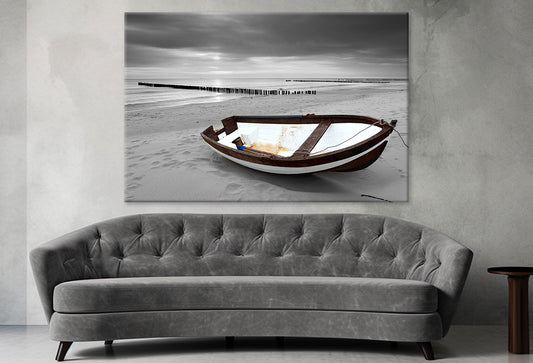 Boat on Beach Print 100% Australian Made