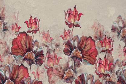 Art Painted Leaves and Water Lilies Print 100% Australian Made - Bella Home Decor