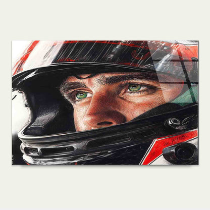Edgy Speed Track Close Tempered Glass Printing Wall Art Australian Made Quality