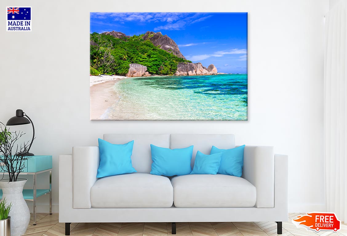 Tropical Beach & Seychelles Print 100% Australian Made