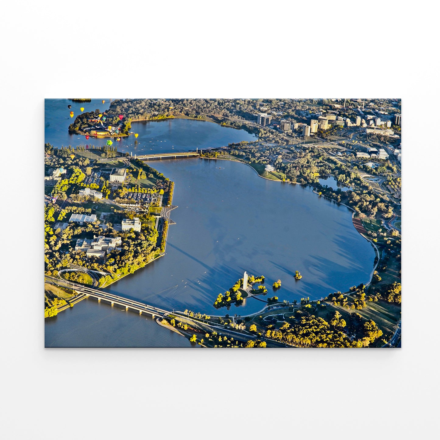 Canberra ACT Australia Lake Burley Griffin Balloon Wall Art Decor 100% Australian Made
