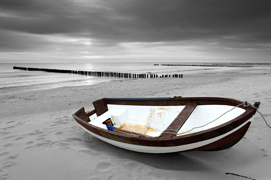 Boat on Beach Print 100% Australian Made