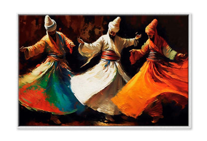 Colorful Sufi Dancing Painting Wall Art Limited Edition High Quality Print