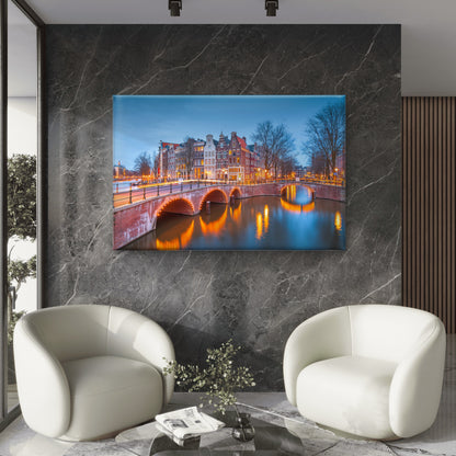 Dutch Canal Houses Amsterdam Netherlands Wall Art Decor 100% Australian Made - Bella Home Decor