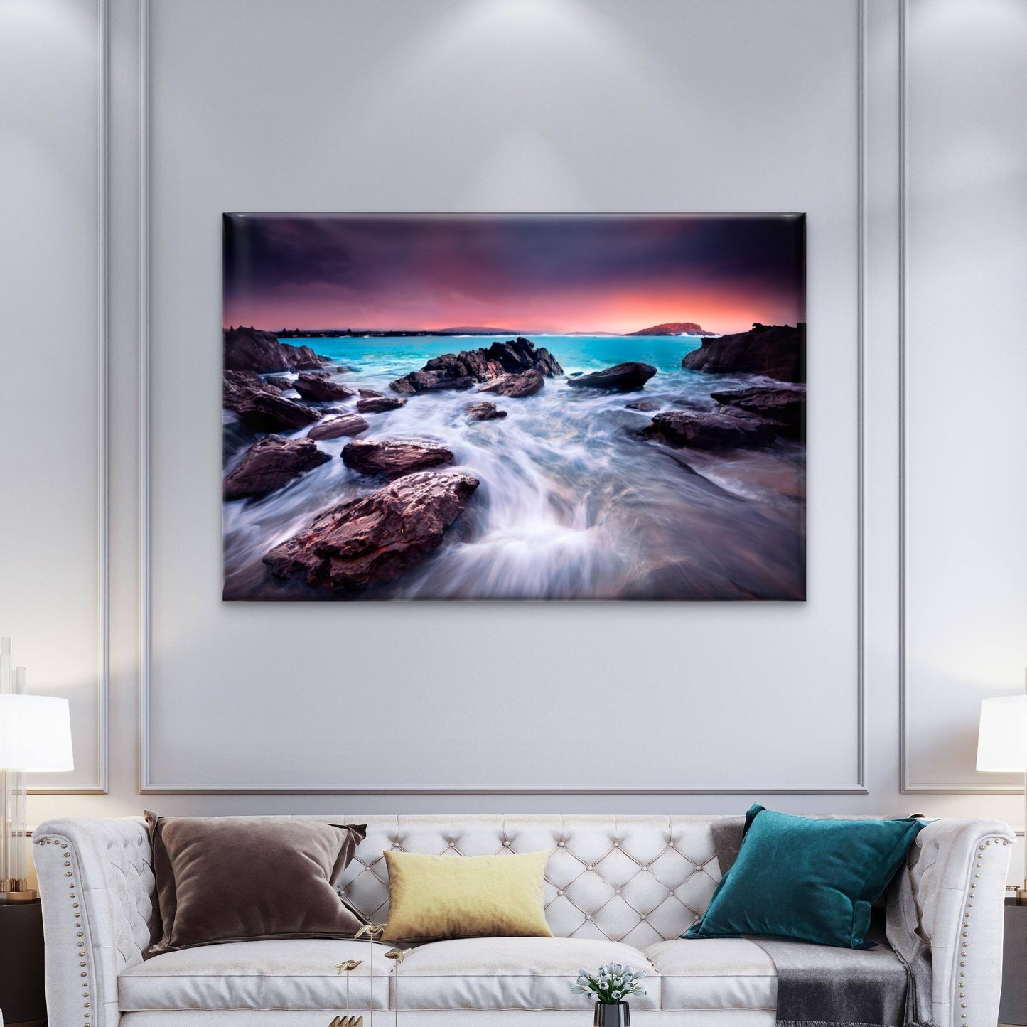 South Australian Rocky Bay Sunset Wall Art Decor 100% Australian Made