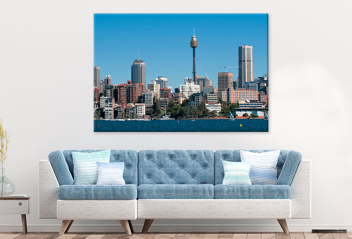 Sydney Tower New South Wales Harbor Cityscape Wall Art Decor 100% Australian Made