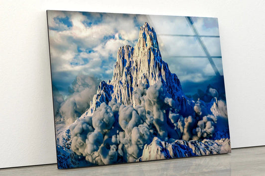 Mountain & Smoke View UV Direct Aluminum Print Australian Made Quality
