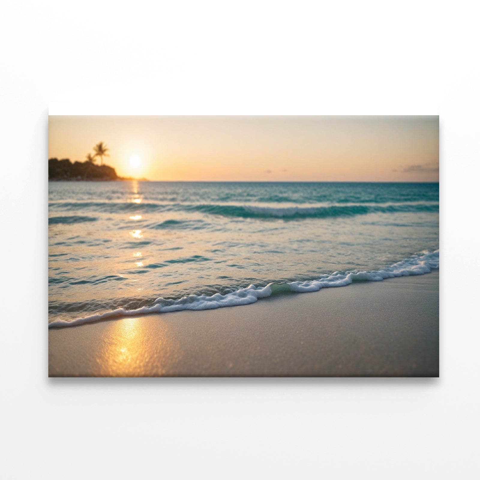 Blurred Tropical Beach View Print 100% Australian Made - Bella Home Decor