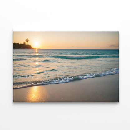 Blurred Tropical Beach View Print 100% Australian Made - Bella Home Decor