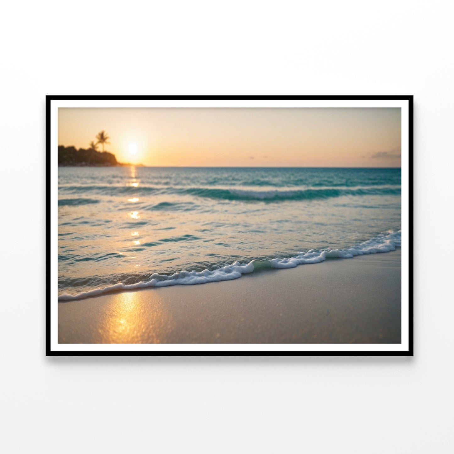 Blurred Tropical Beach View Home Decor Premium Quality Poster Print Choose Your Sizes