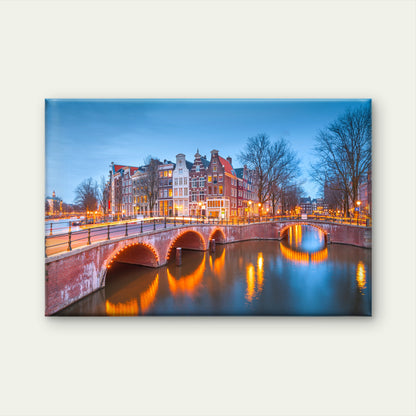 Dutch Canal Houses Amsterdam Netherlands Wall Art Decor 100% Australian Made - Bella Home Decor
