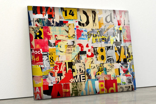 Numbers Abstract Wall UV Direct Aluminum Print Australian Made Quality