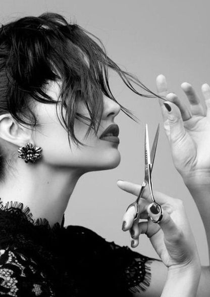 Black and White Hairstyle Cutting Fashion Home Decor Premium Quality Poster Print Choose Your Sizes - Bella Home Decor