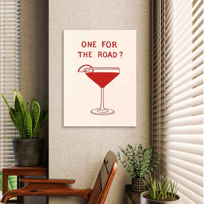 Modern Retro Cocktail Art 60x90cm Metal Print Ready to Hang