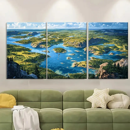 3pcs Acadia National Park Metal Print Ready to Hang Art - Bella Home Decor