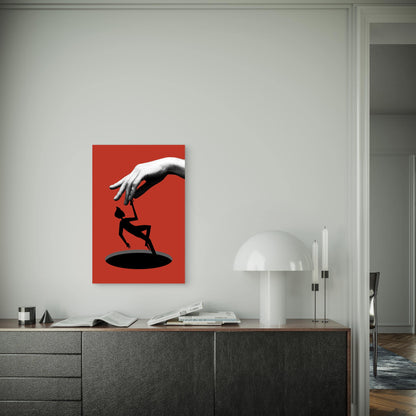 Scarlet Control 60x90cm Metal Print Ready to Hang
