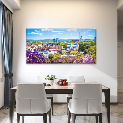 Sweden City Skyline Wall Art Canvas Office Home Room Framed 120x60cm