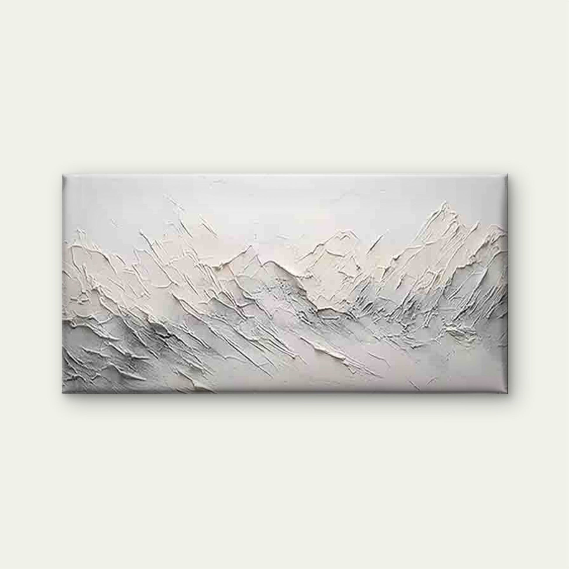 Abstract Textured Mountains Wall Art Canvas Office Home Room Framed 120x60cm - Bella Home Decor