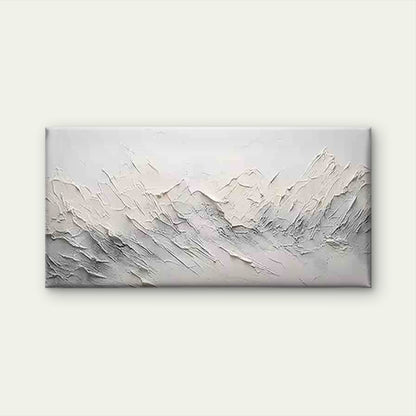 Abstract Textured Mountains Wall Art Canvas Office Home Room Framed 120x60cm - Bella Home Decor