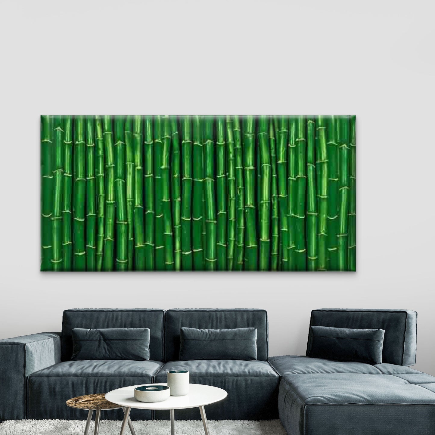 Zen Botanical Landscape, Retro Wall Art Canvas Office Home Room Framed 120x60cm