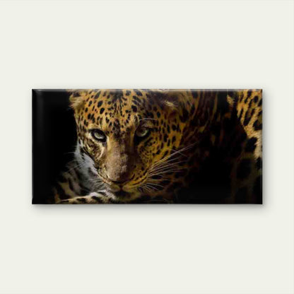 Close-Up Image of a Leopard Wall Art Canvas Office Home Room Framed 120x60cm - Bella Home Decor