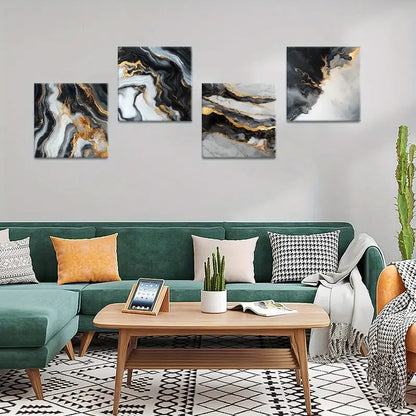 4pcs Flower Buds  Decor, Room Aesthetic  Wall Art Canvas Framed