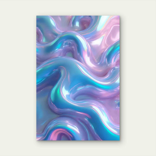 Abstract Liquid Prism 60x90cm Metal Print Ready to Hang