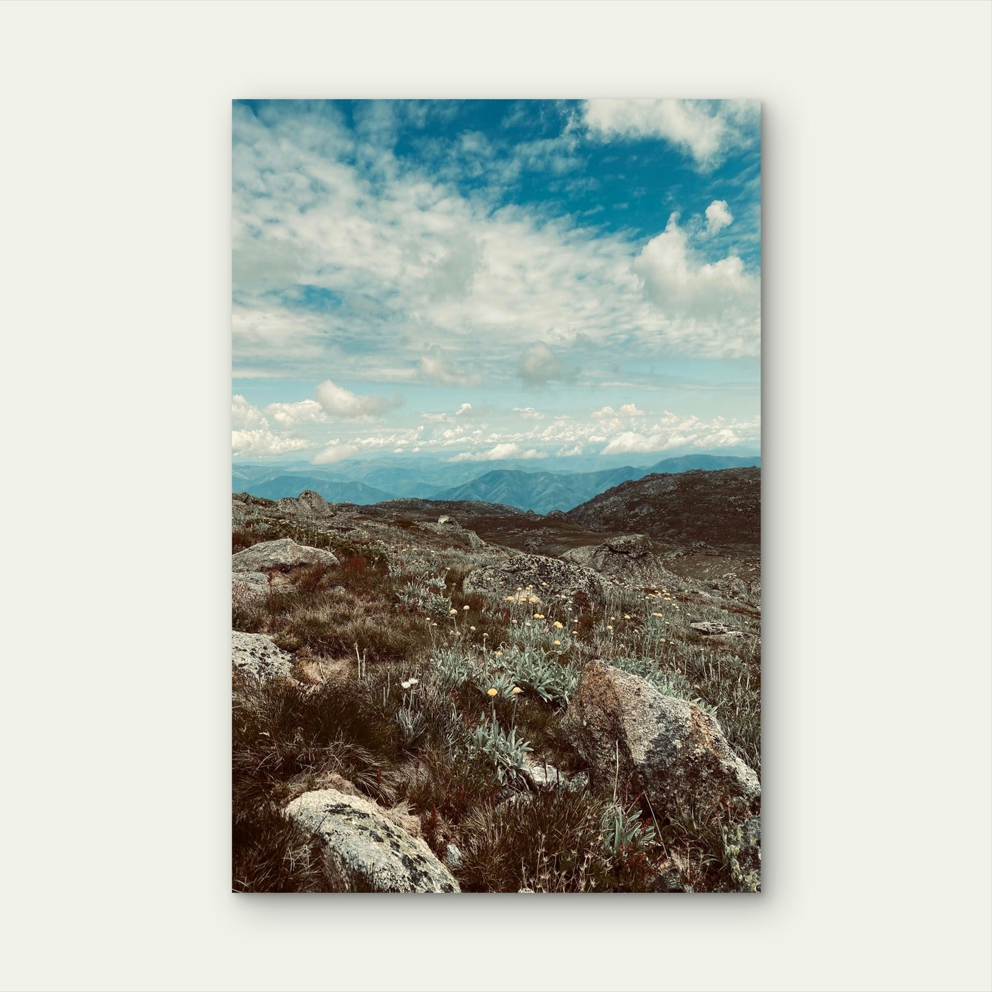 Mount Kosciuszko Snowy Mountains Australia 40x60cm Metal Print Ready to Hang